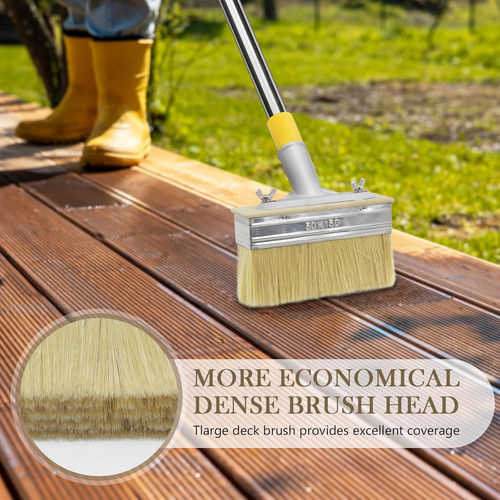 Decking paint brush with - in,