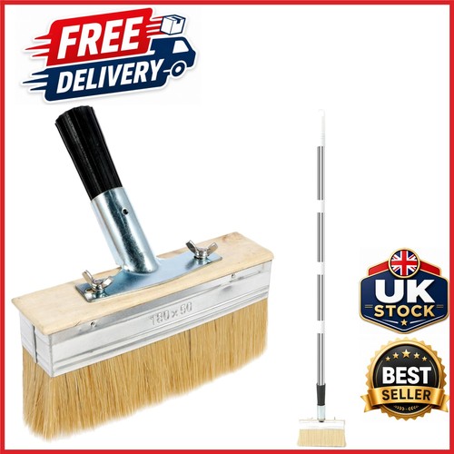 Wide deck brush with mixed - brush,
