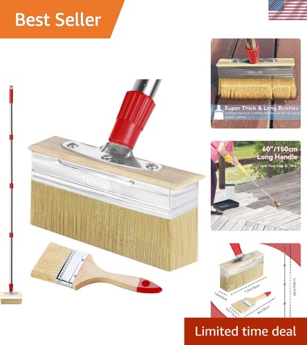Deck stain brush applicator - stain,