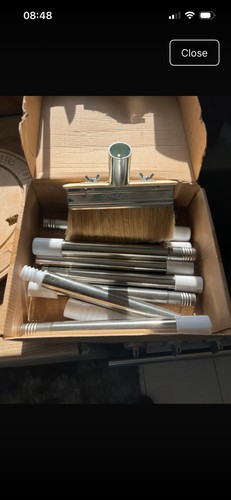 Decking paint brush - paint, with